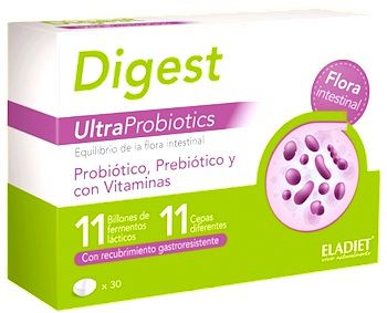 Eladiet Digest Ultra Probiotic 30 comprimidos Eladiet Digest Ultra Probiotic 30 comprimidos