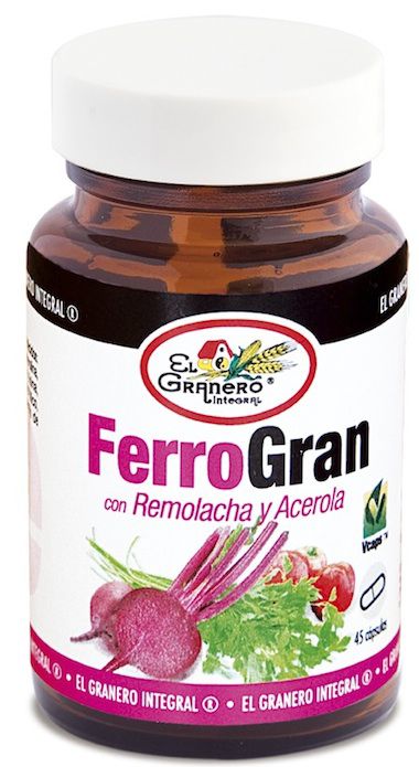 El Granero Integral Ferrogran 45 cápsulas 650mg El Granero Integral Ferrogran 45 cápsulas 650mg