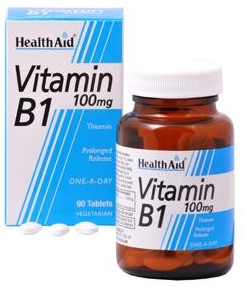 Health Aid vitamina B1 (Tiamina) 100mg  90 comprimidos