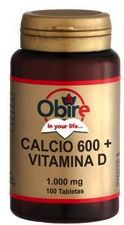 Obire Calcio Vitamina D 100 cápsulas