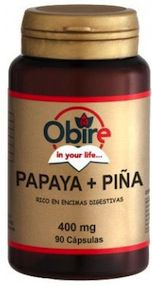 Obire Papaya y Piña 90 cápsulas Obire Papaya y Piña 90 cápsulas