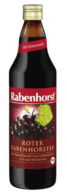 Rabenhorst Zumo Eco de Uva Roja con Hierro 750ml