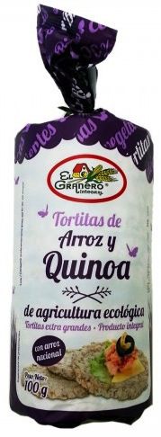 El Granero Integral Tortitas de Arroz con Quinoa y Tamari Bio 100g