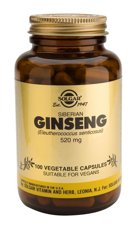 Solgar Ginseng Siberiano - Eleuterococo 100 cápsulas