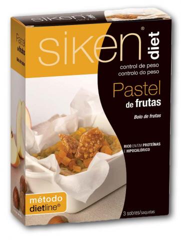 Siken Diet Pastel de Frutas 3 sobres
