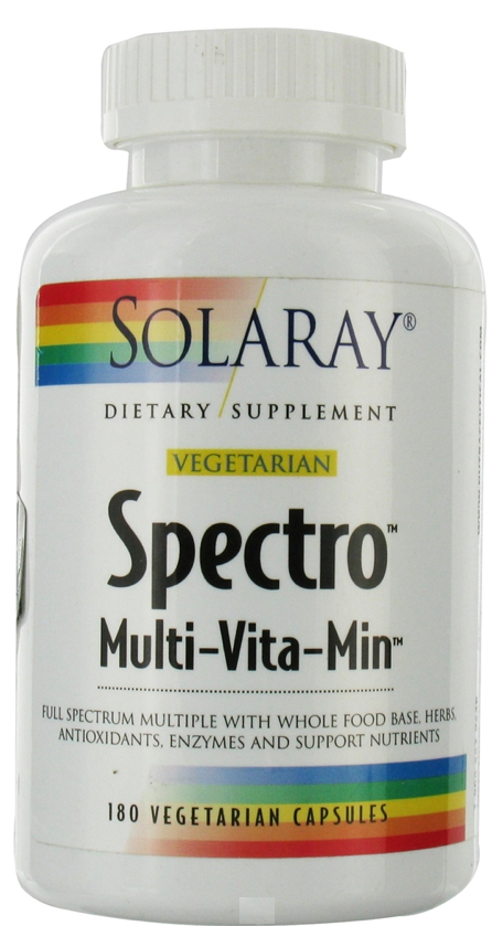 Solaray Spectro Multi Vita Min Vegetarian 180 cápsulas