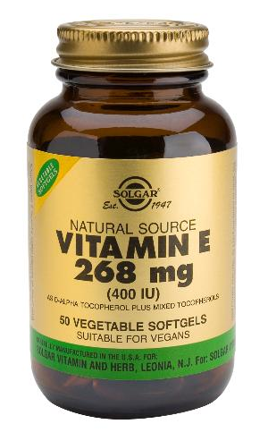 Solgar Vitamina E 400 UI 50 cápsulas blandas vegetales Solgar Vitamina E 400 UI 50 cápsulas blandas vegetales