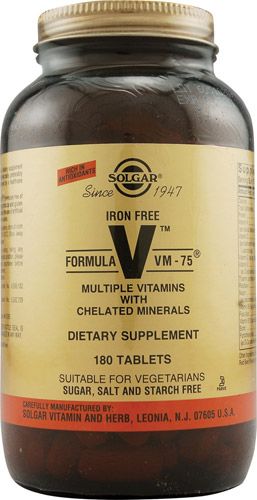 Solgar Formula VM 75 180 comprimidos Solgar Formula VM 75 180 comprimidos