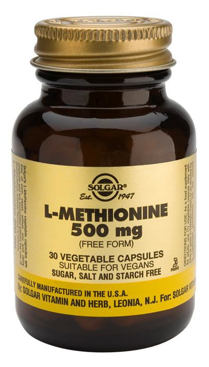 Solgar L-Metionina 500 mg 30 cápsulas Solgar L-Metionina 500 mg 30 cápsulas