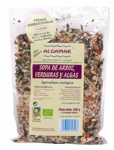 Algamar Sopa de Arroz, Verduras y Algas Eco 250g Algamar Sopa de Arroz, Verduras y Algas Eco 250g