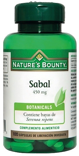 Nature´s Bounty sabal 450mg 100 cápsulas
