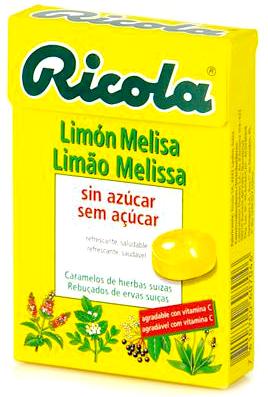 Ricola caramelos de limon y melisa sin azucar 50g