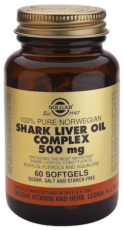 Solgar Aceite de Hígado de Tiburón Complex 500mg 60 capsulas